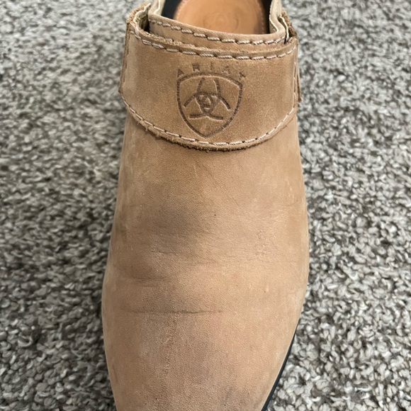 Ariat ATS Sport Mule Slingback Clogs Brown Tan Leather Shoes Womens 8 - Picture 4 of 9